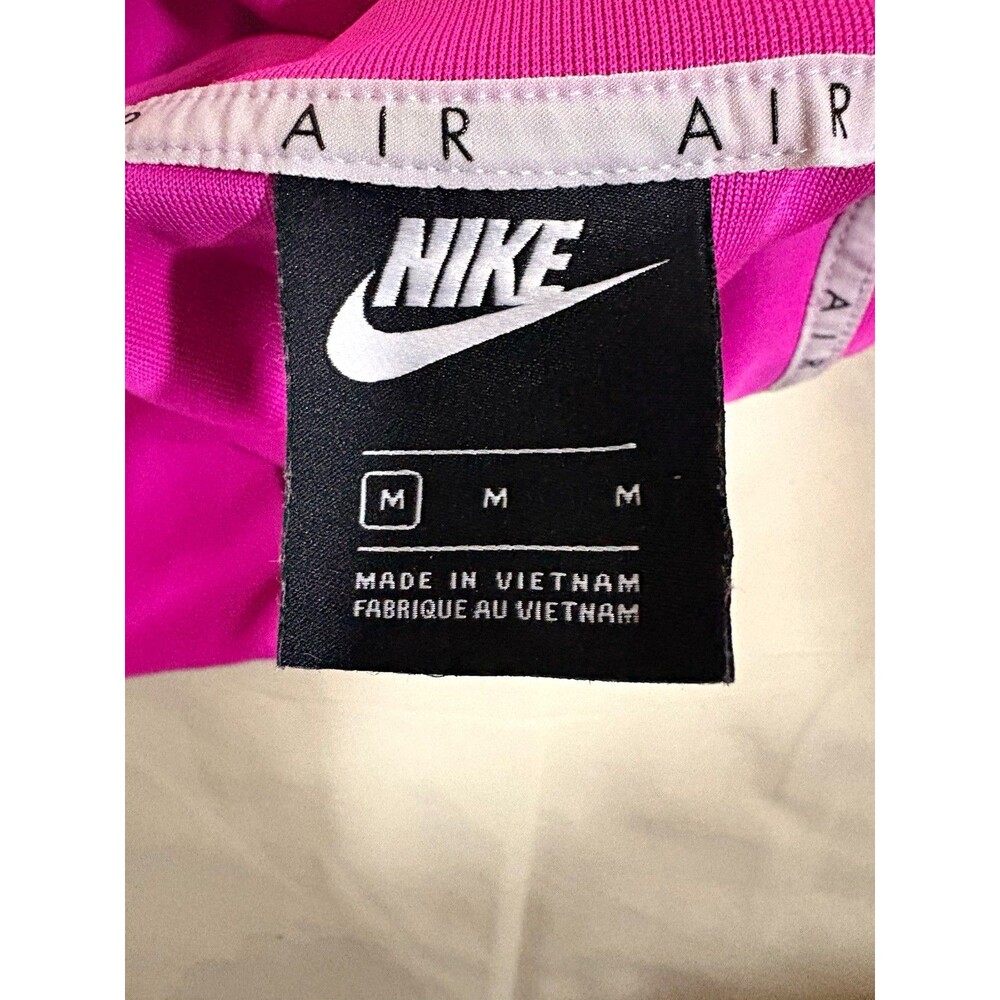 Nike Air Women’s Pink Solid Long Sleeve Zip Front Romper Logo Size M - Picture 3 of 4